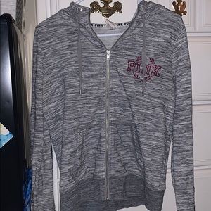 Gray PINK zip up